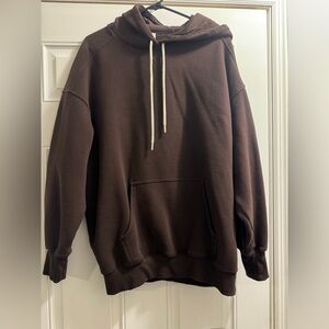 Aerie Cloud Fleece Chocolate Hoodie